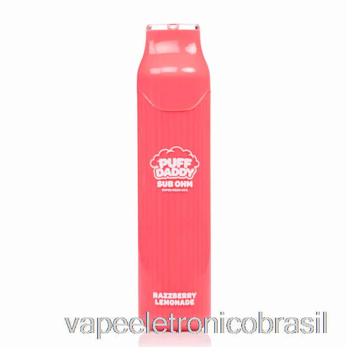 Vape Eletrônico Puff Daddy 6000 Limonada Razzberry Descartável